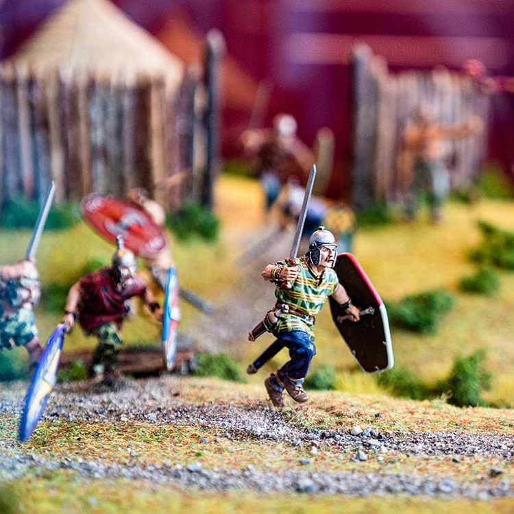 Miniature battle models