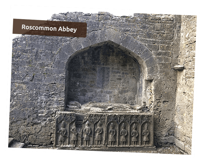 Rocommon Abbey Monument
