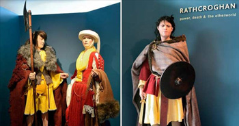 Exhibition of mannequins dressed in original style clothing