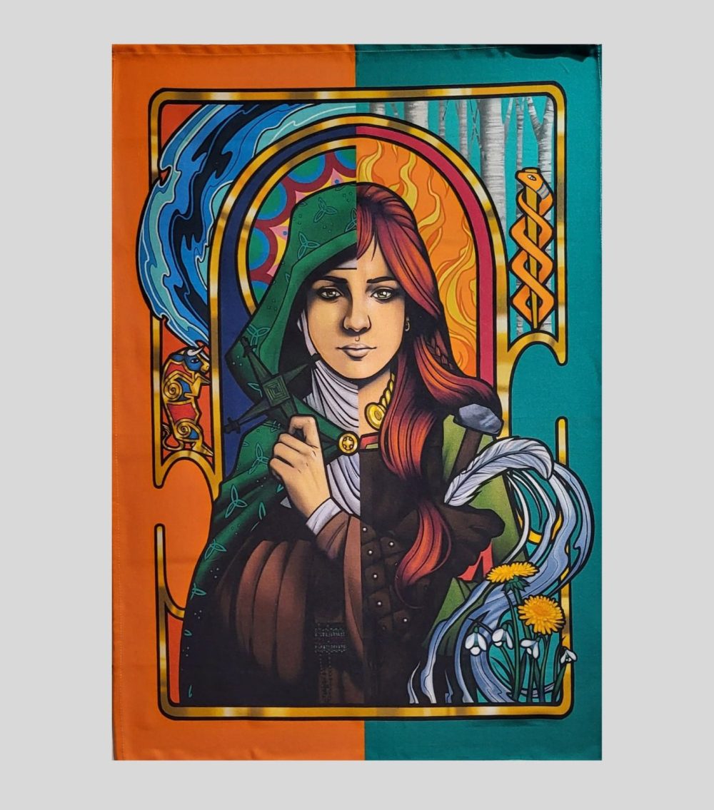 BRIGID OF FAUGHART FABRIC WALL HANGING