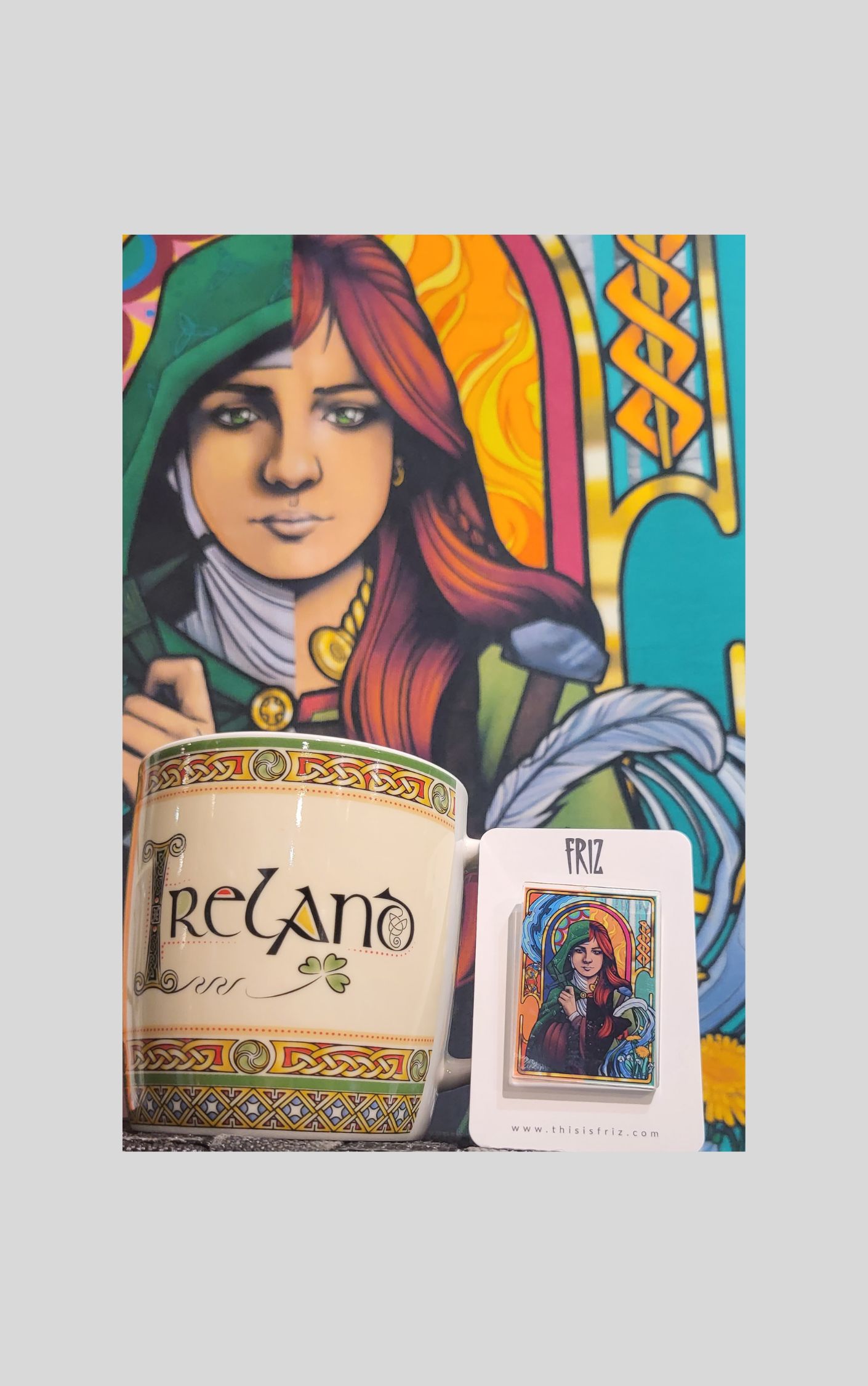 BRIGID OF FAUGHART FABRIC WALL HANGING - Image 3