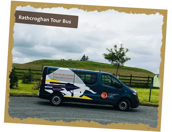 Tour bus of Rathcroghan Visiting Centre